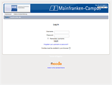 Tablet Screenshot of mainfranken-campus.de